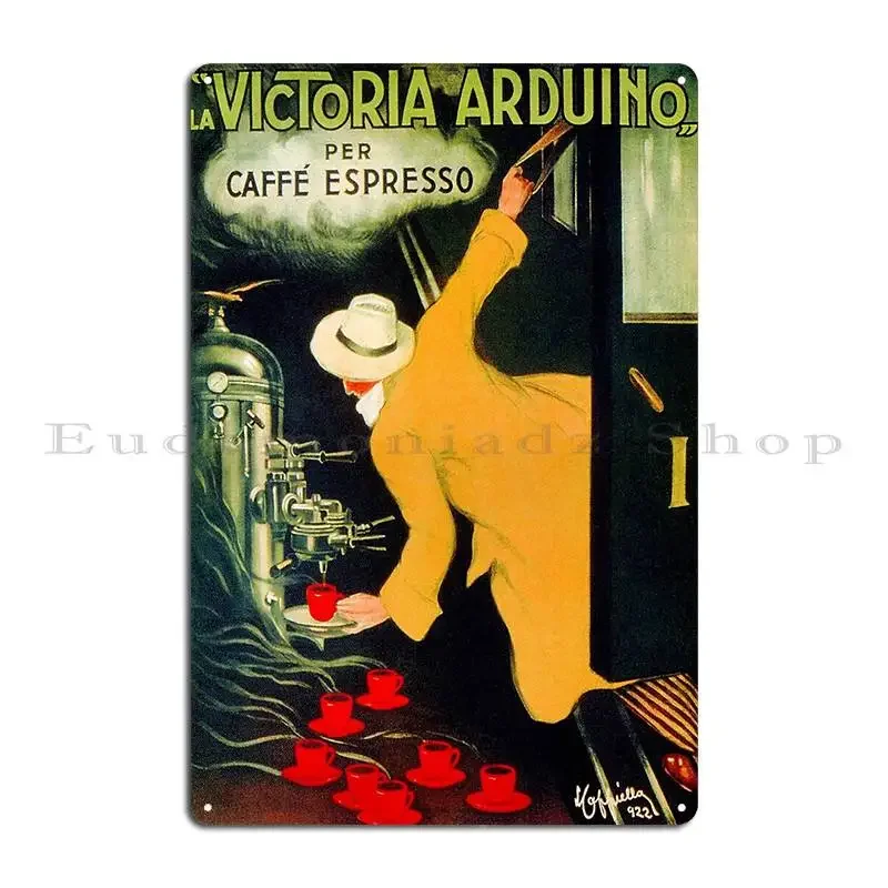 Retro Vintage Italian Coffee Machine Advertising Metal Plaque Poster Garage Club Designing Designing Pub Pub Tin Sign Poster