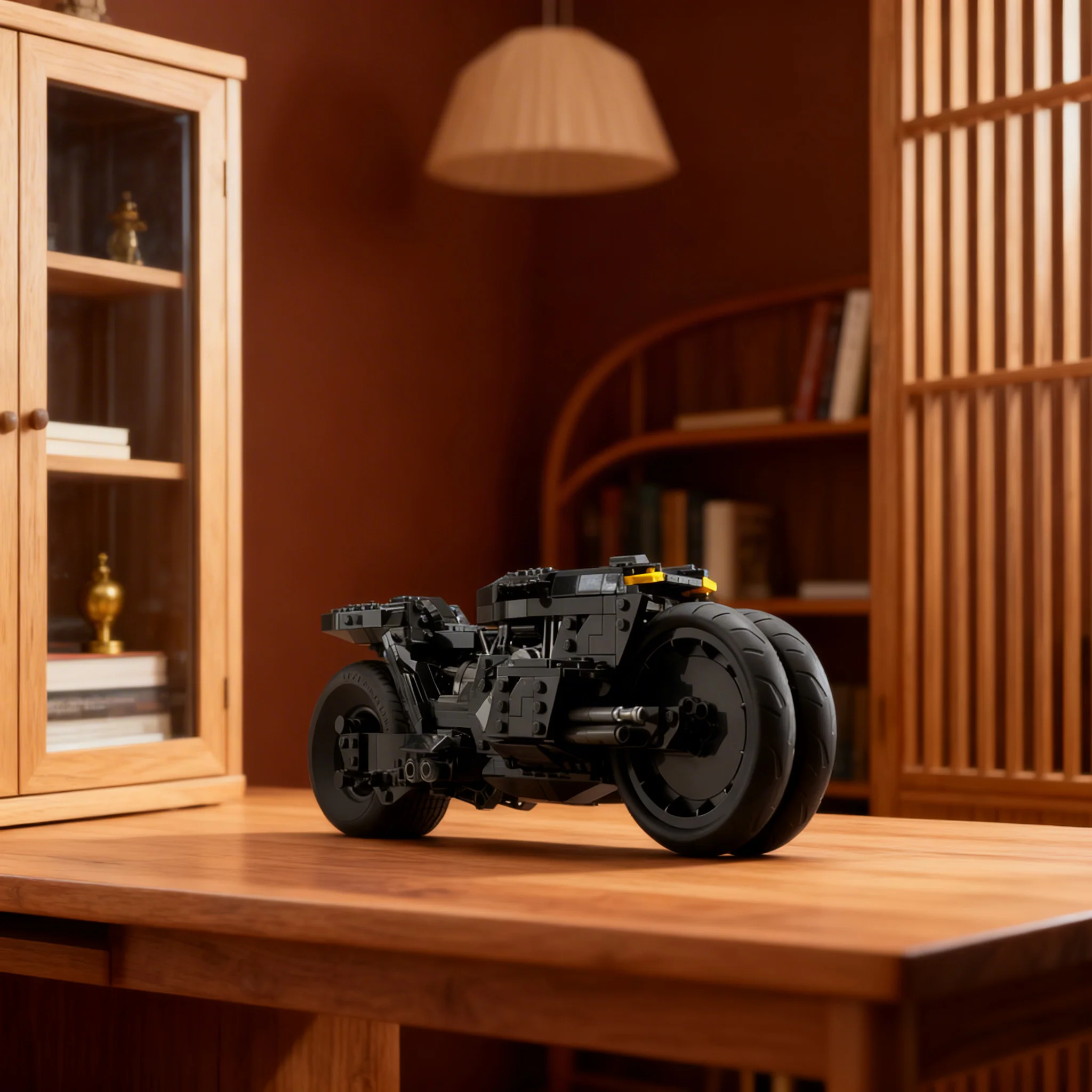Model Kit Chemistry - 784pcs MOC Batcycle Fash Movie Super