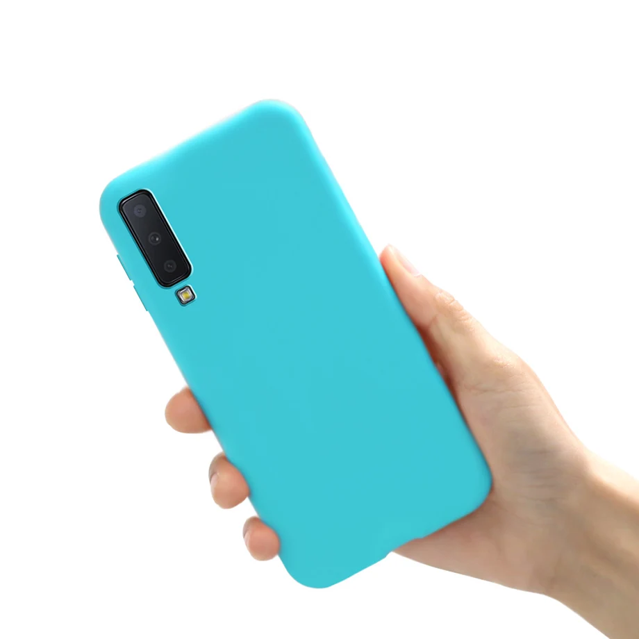 Für Telefon Fall Samsung Galaxy A7 2018 Fall Stoßstange Weiche Matte Silikon Coque Für Zurück Abdeckung Samsung A7 2018 A750 a750F Fall Funda – Detail 10