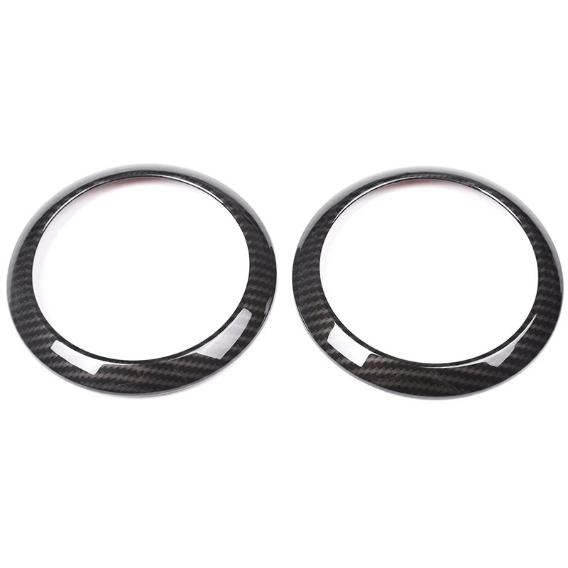 2Pcs ABS Carbon Fiber Car Side Air Conditioning Vent Ring Cover Trim Frame for Mercedes Benz E-Class W213