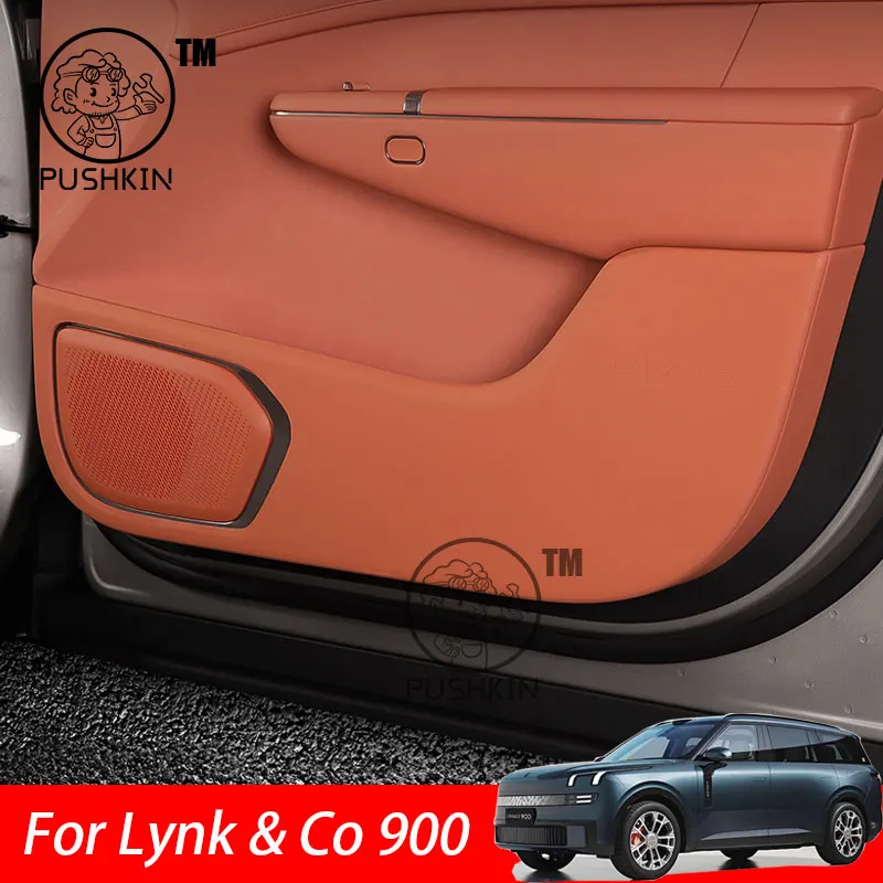 

Car Door Anti Kick Pad Leather Protection Film For Lynk & Co 900 2025 2026 Protector Stickers Trim Car Accessories