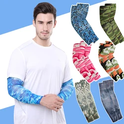 Tattoos Arm Sleeves Hand Cover Sun UV Protection Cooling Sports Sleeve Breathable Cycling Print Fishing Running Arm Sleeves