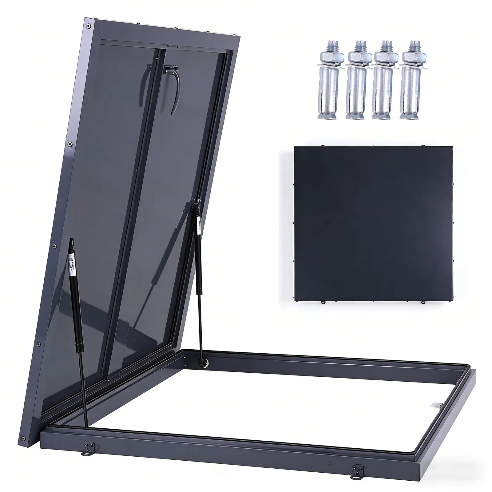 

Люк для доступа на крышу, водонепроницаемый, с алюминиевой рамой, из оцинкованной стали, серый, аварийный, для дома и промышленности