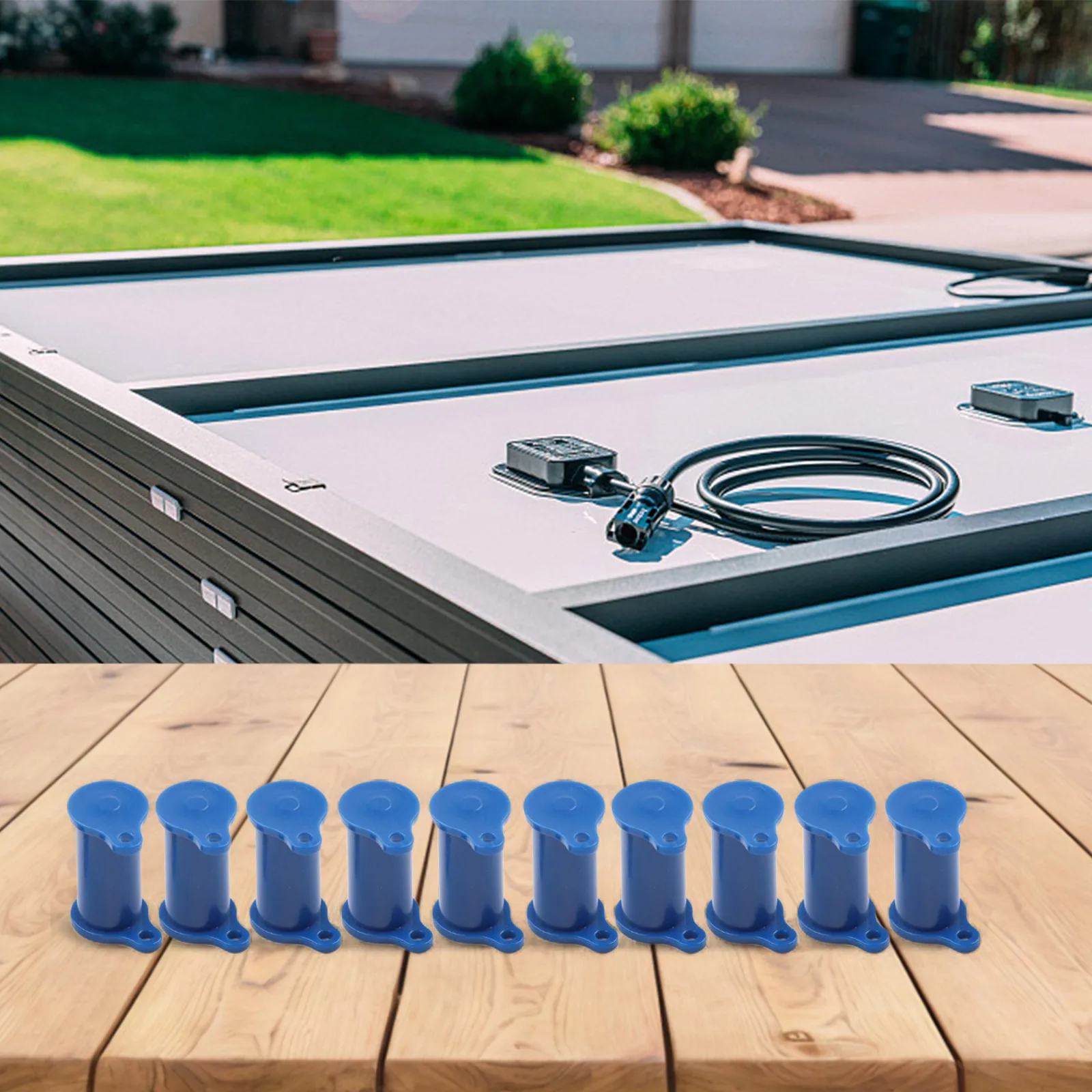10 Pairs Silicone Dust for Solar Connector For Cable Covers with IP67 Protective Rating for Photovoltaic Panels