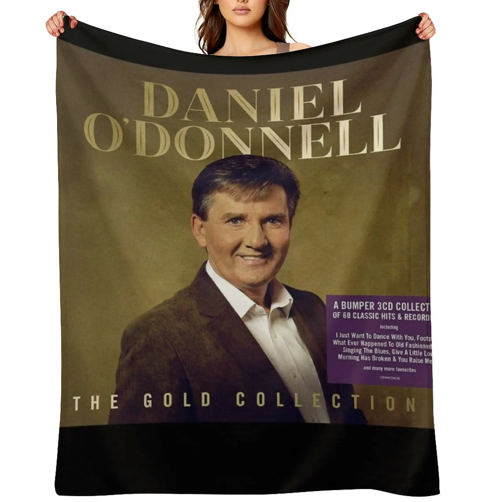

Daniel O'Donnell Gold Collection Throw Blanket Decorative Beds Hair Shaggy Large Blankets