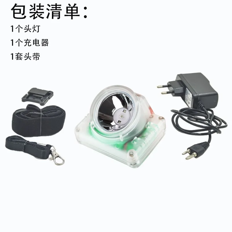 Head-mounted LED Lithium Battery Headlight Outdoor Emergency Integrated Charging Digital