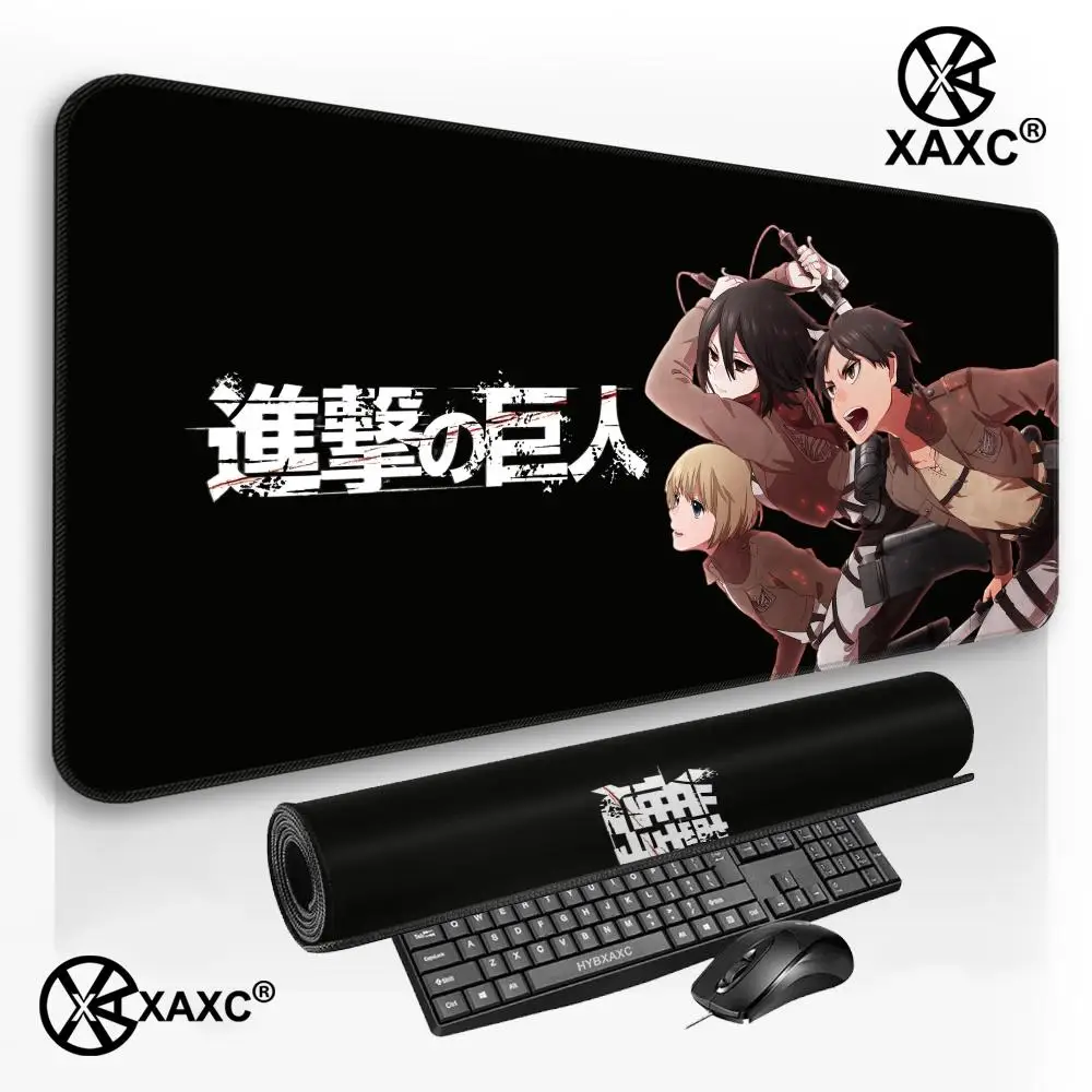 Anime A-Attack On T-Titan Mouse Pad Large Gaming Mouse Pad HD Print Waterproof XXL Desk Mat For PC Laptop Non-Slip Desk Carpet