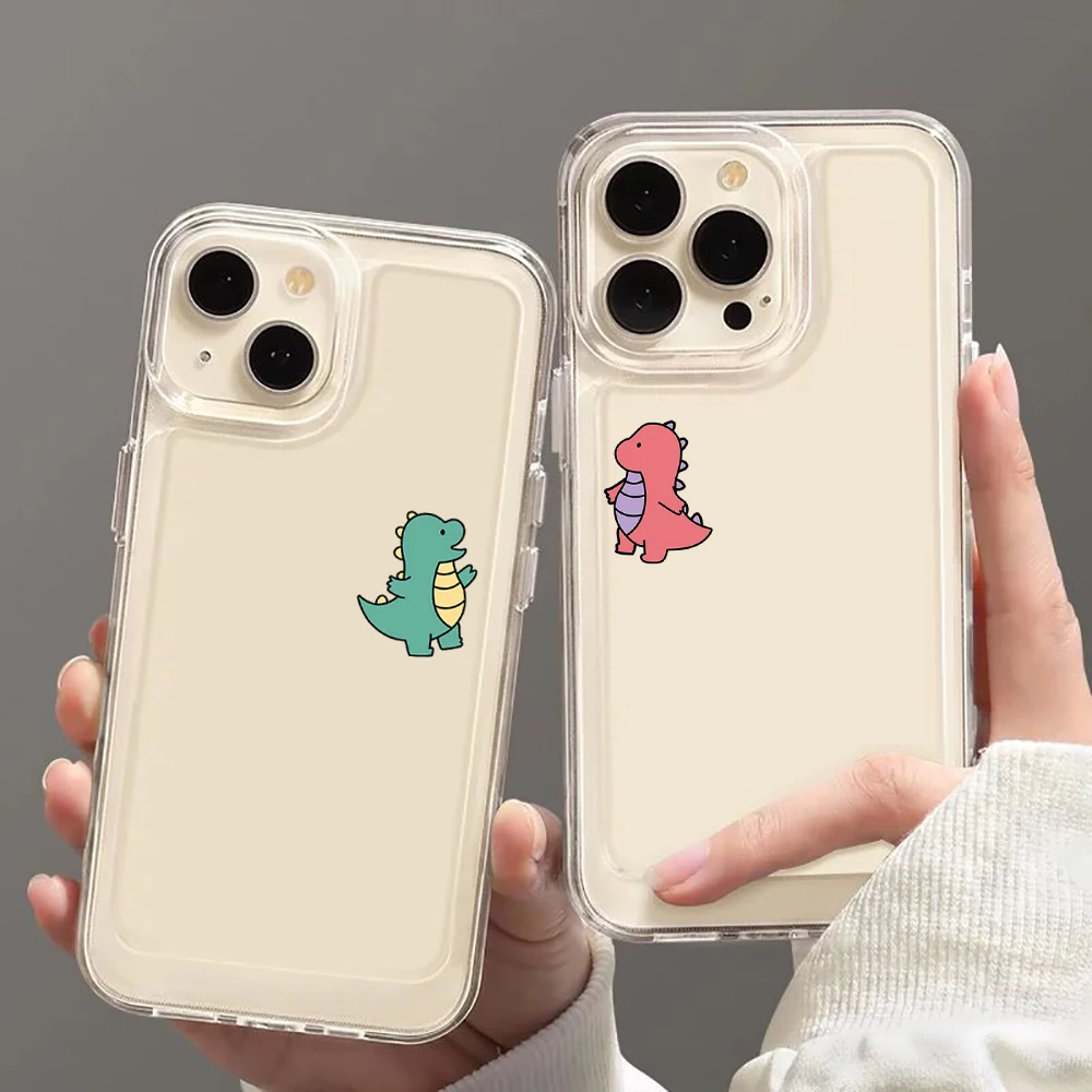 Urocze etui na telefon z motywem pary dinozaurów do iPhone’a 17 16 15 14 13 12 11 Pro Max Mini SE 7 8 Plus…