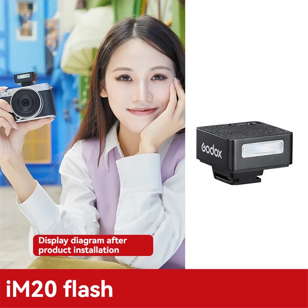 

NEW_Godox IM20 Mini Cameras Flash for Canon Fuji Sony Ricoh Nikon