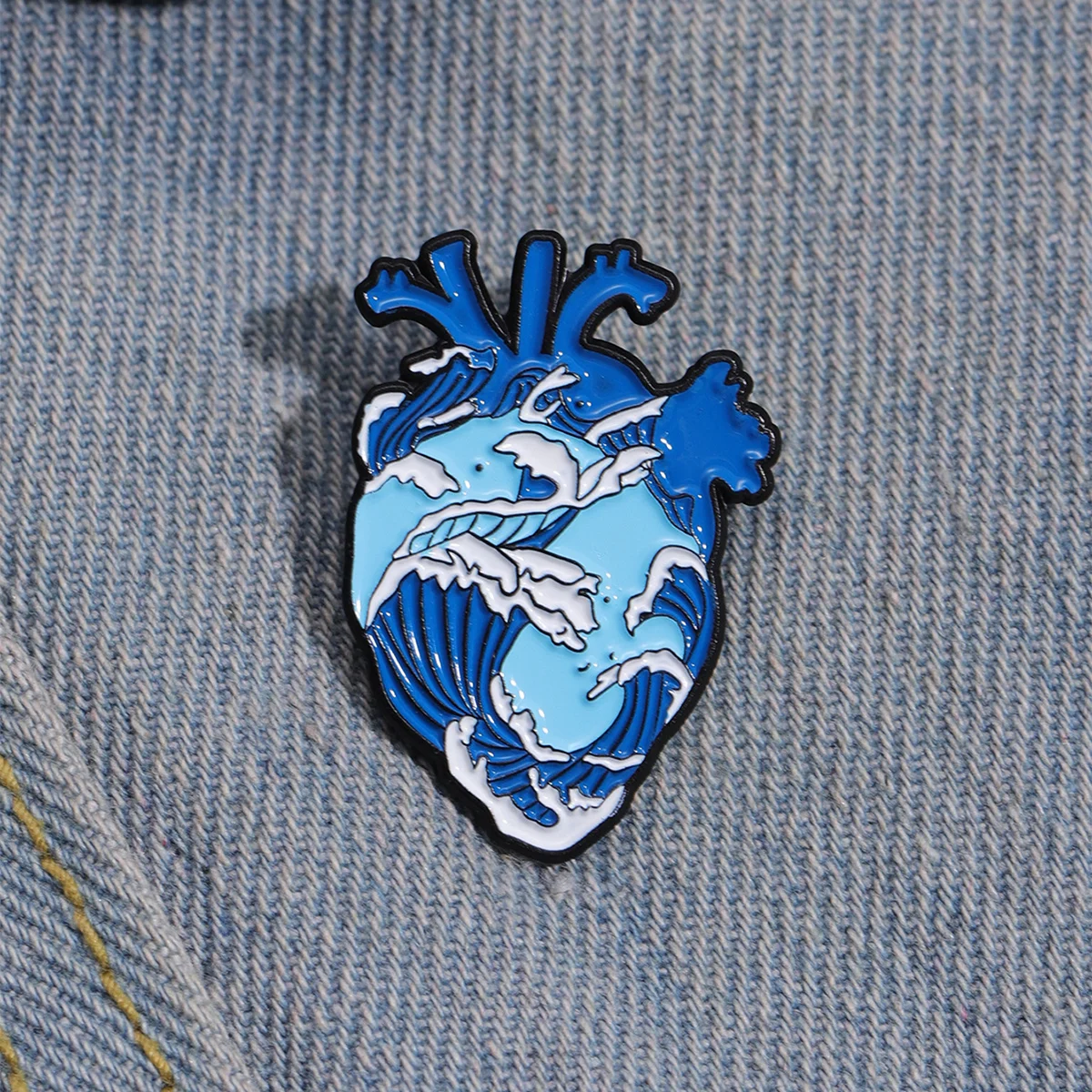 Medizinische Lunge Gehirn Emaille Pins Kreative Orgel Herz Revers Broschen Abzeichen Cartoon Schmuck Ärzte Krankenschwestern Geschenk für Freunde – Detail 5
