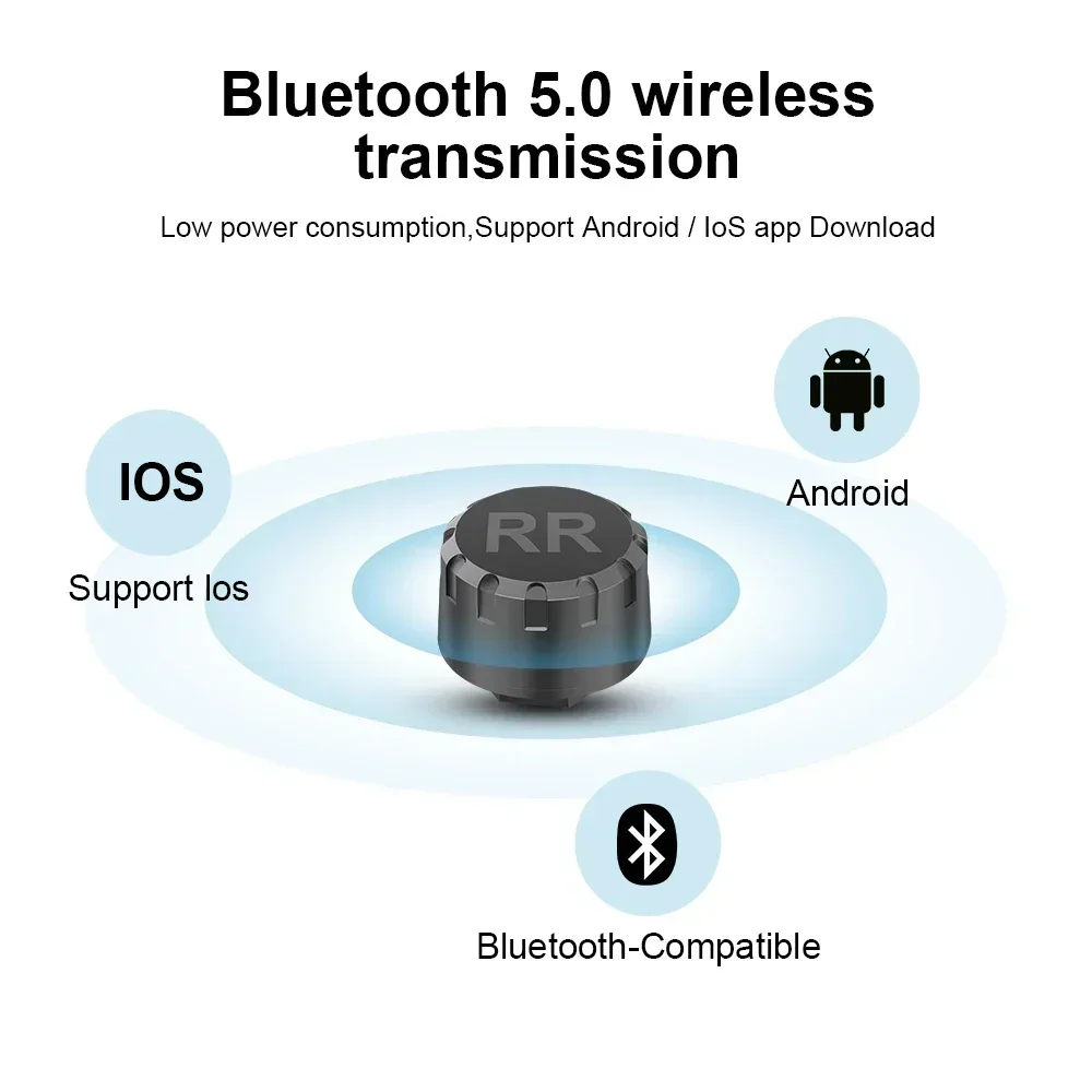 Motorcycle TPMS 2 Sensors Bluetooth 4.0  Tire Pressure Monitoring System Pit Bike Tyre Tester Diagnostic Set Moto Accessories view 3