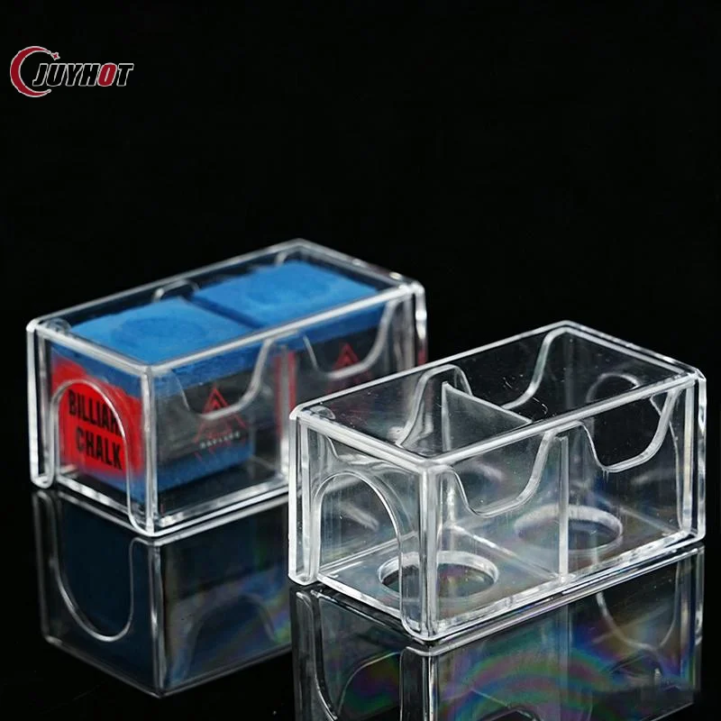 1Pc Acrylic Snooker Chalk Case Transparent Pool Chalk Box Cube Holder Anti Fouling Dustproof Billiard Accessories Clean Storage