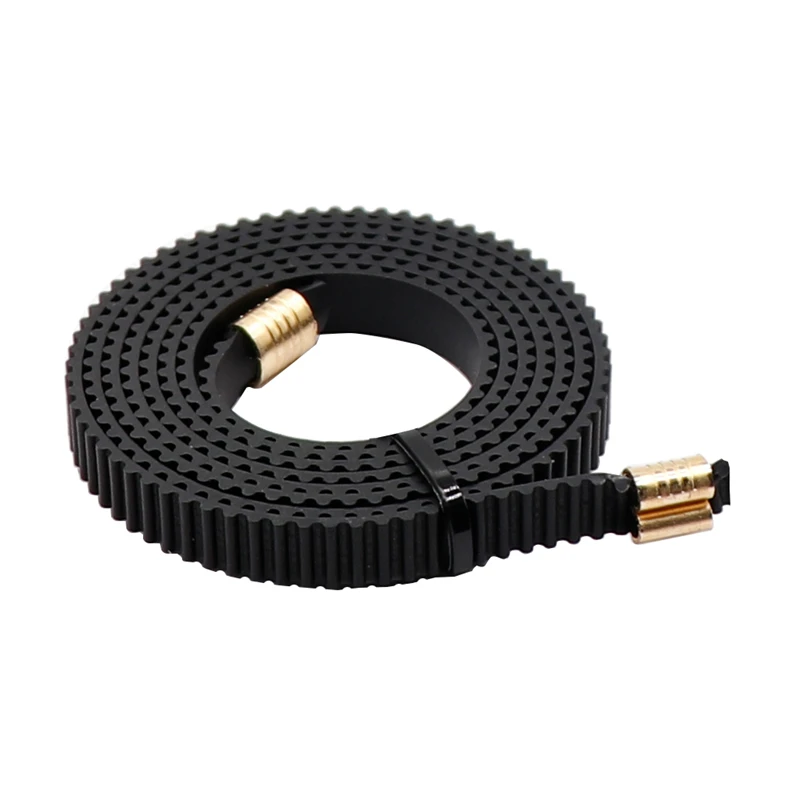 10PCS GT2 Timing Belt Copper Buckle Black Open Timing Rubber Belt X Y Axis 3D Printer Parts Width 6mm for Ender3 Ender5 CR10