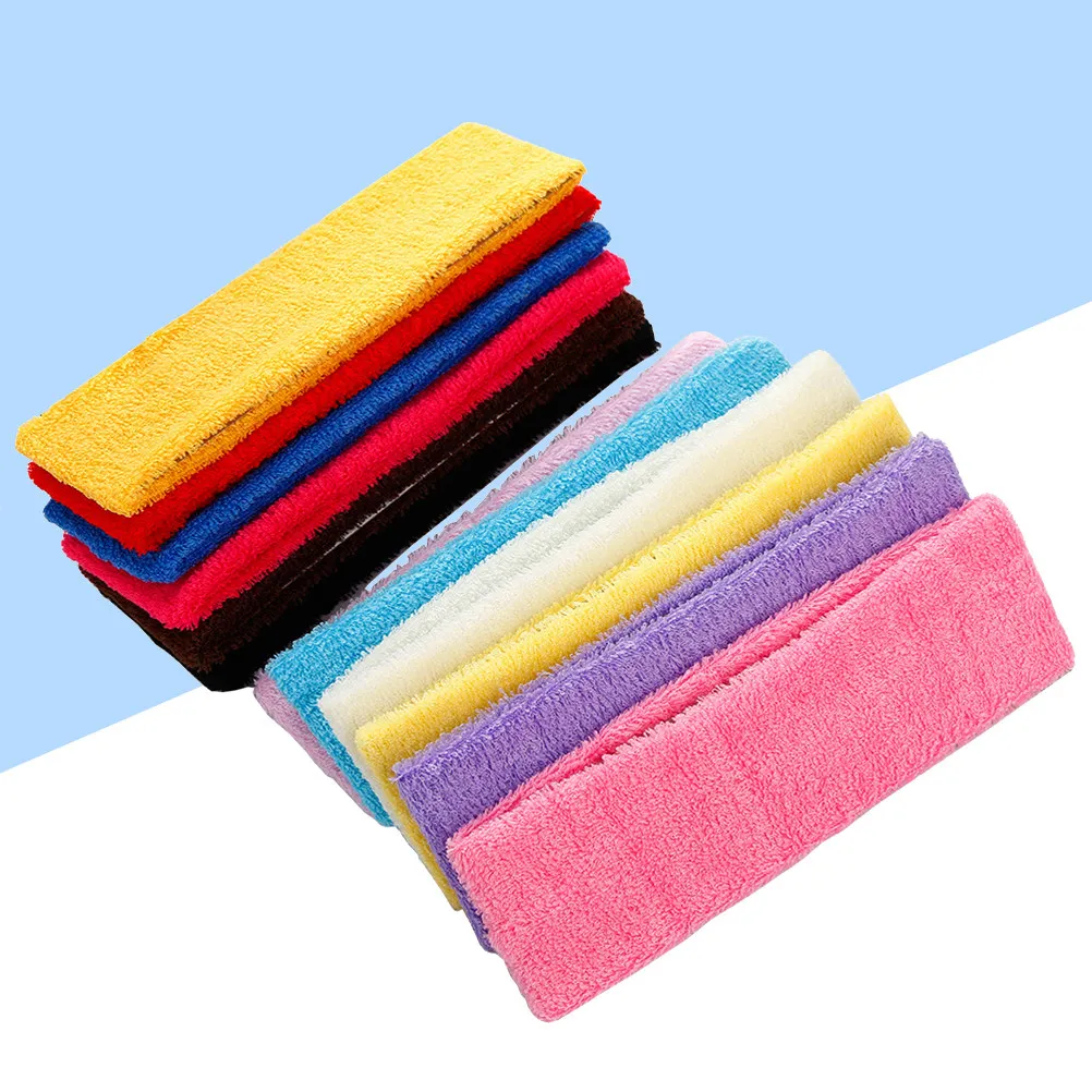 

12 шт. спортивных эластичных повязок для волос, разноцветные, впитывающие пот, аксессуары для йоги и фитнеса для женщин и девушек