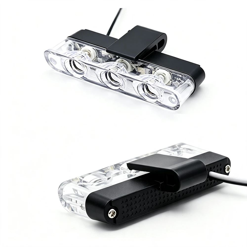 3LED 8 모듈 자동차 그릴 플래시 라이트 무선 원격 제어 경찰 비상 스트로브 조명 비콘 소방관 경고 신호 램프 썸네일 4