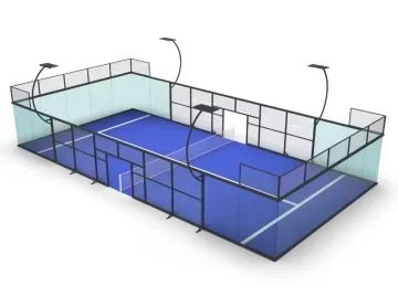 

2026Direct Factory Sale High Quality Indoor Padel Court Full Panoramic Artificial Grass Flooring / Sports Tennis Court Equipment