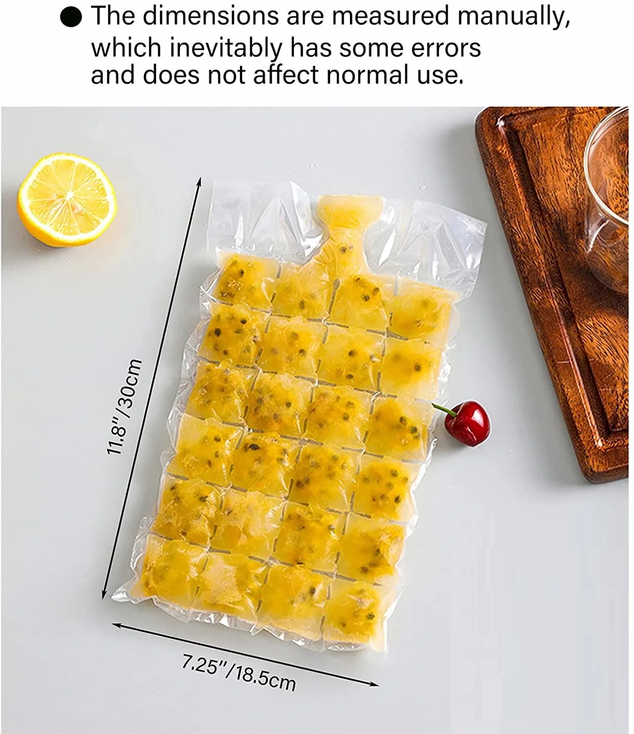 1000Pcs Disposable Ice Cube Bags Stackable Easy Release Ice Cube Mold Trays, Self-Seal Freezing Maker Cold Ice Pack Cooler Bag