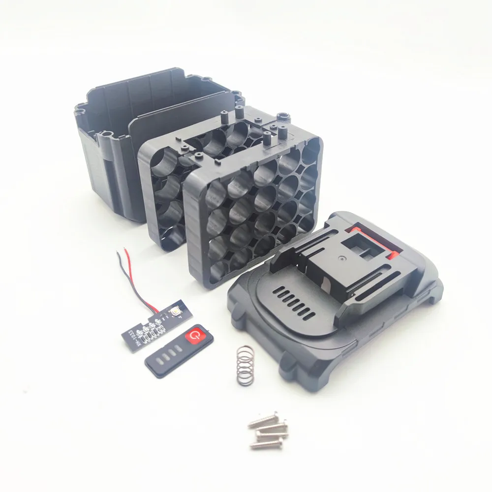 5s4p 18650 Power Tools Case 21v Battery Storage Box Wireless Electric Angle Grinder Cutting Li-Ion