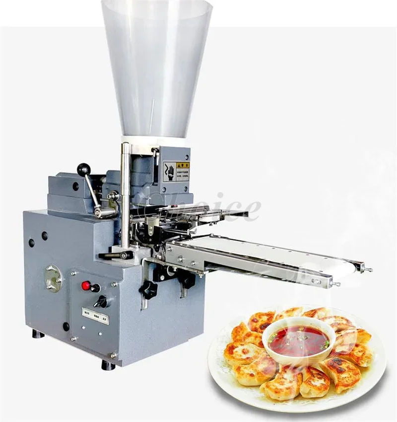 Máquina semiautomática para hacer dumplings Gyoza de mesa japonesa, 1500 unidades/H, máquina para hacer dumplings fritos pequeños para uso en restaurante