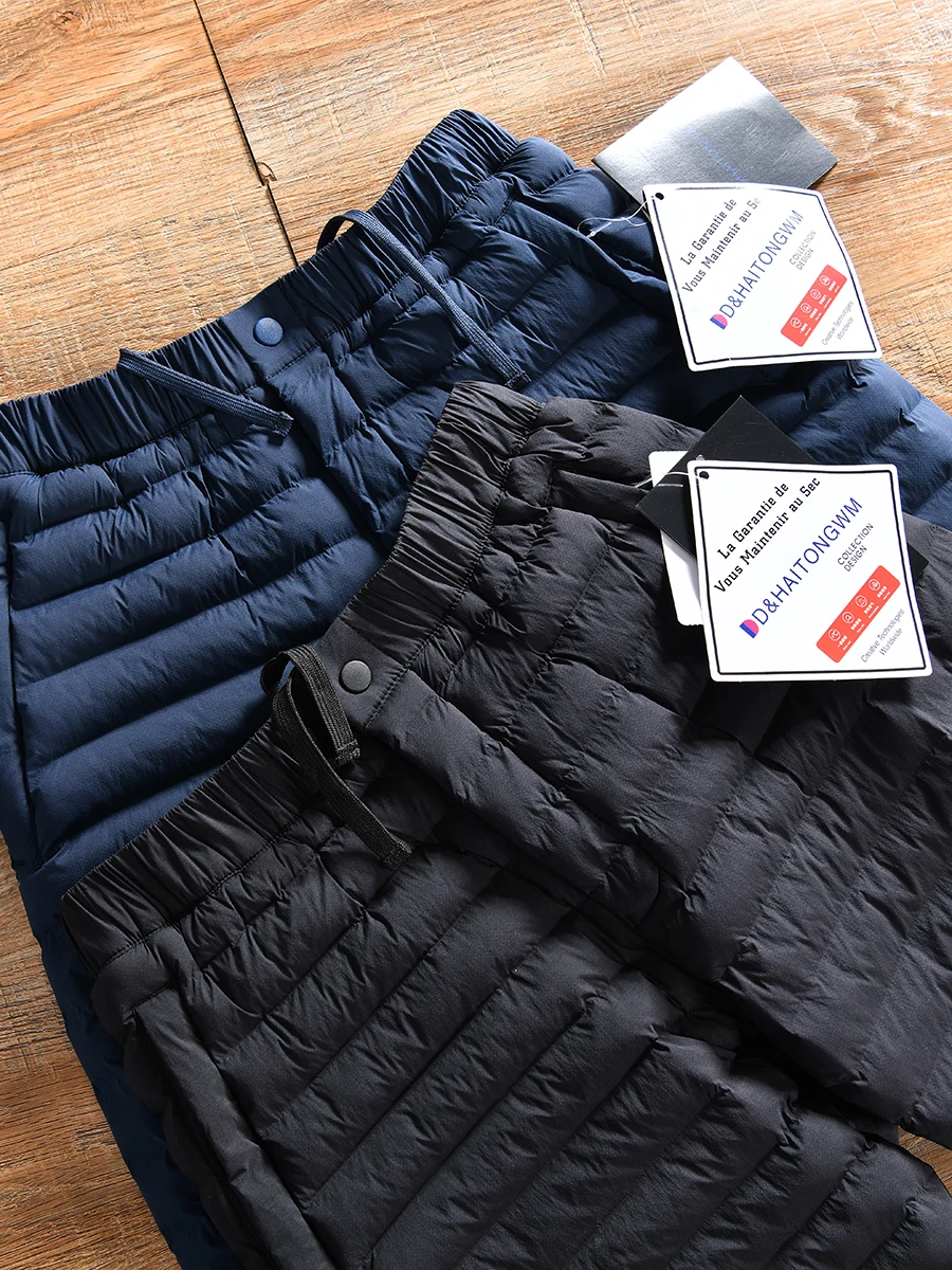 Thickened Winter Cotton Pants for Men Outdoor Sports Warm Anti-Wind Cold Resistant Long Trousers Nylon Fiber Standard Fit Pur...