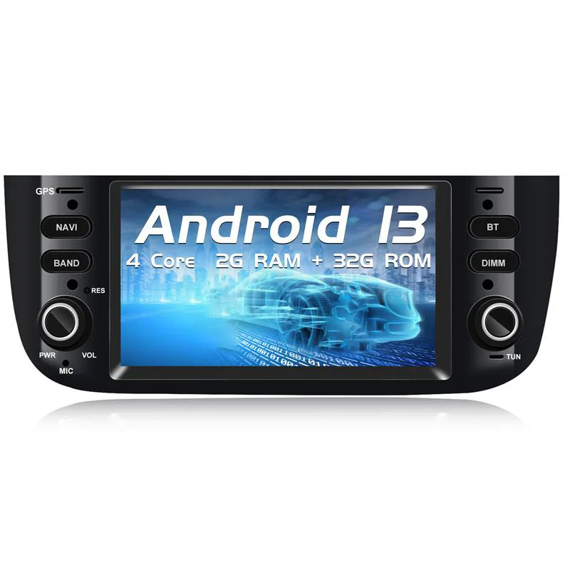 

Android car radio for Fiat Linea Punto2007-2011stereo screen Carplay Android Auto Bluetooth GPS Navigation FM radio 6.2’ [2+32G]