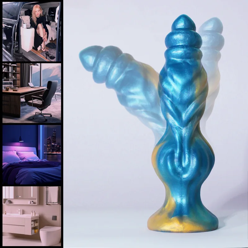 Special-Shaped Liquid Silicone Dildo Adult Sex Toy Backyard Anal Plug Masturbator Suitable for Female Toys