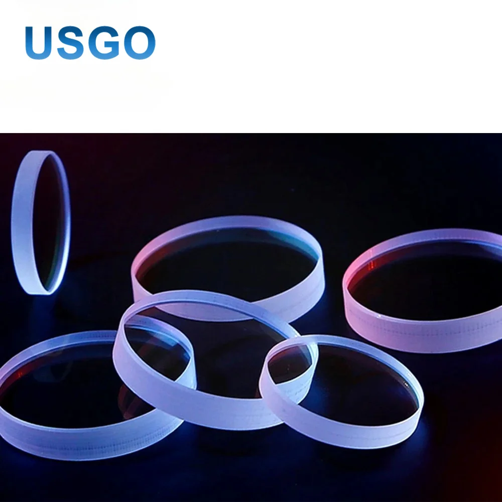 USGO D18 D20 T2 Quartz Fiber Laser Protective Windows Coated Focus Collimator Lens for Cutting Welding Machine Parts