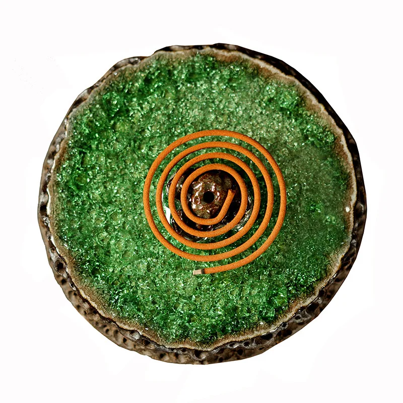 Muyan Handmade INS Style Coarse Pottery Burner Taihu Stone Holder Home Indoor Zen Tea Ceremony Vertical Incense Dish