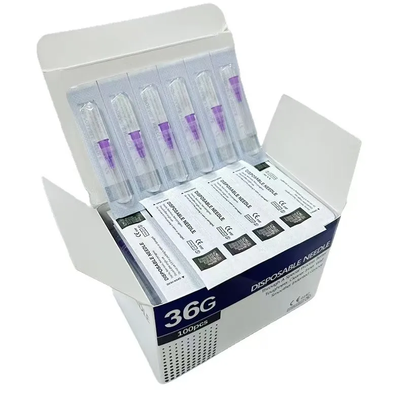 36G 4mm Ultrafine Precision Tip, Fine Tool Tip for Eyelid & Teeth Fine Work, Liquid Dispensing Accessory