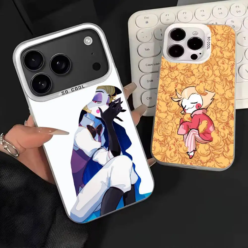 

Hazbin H-Hotel Lucifer Magne Phone Case For iPhone 17,16,15,14,13,12,11,Mini,Pro,MAX Matte Shockproof Phone Case