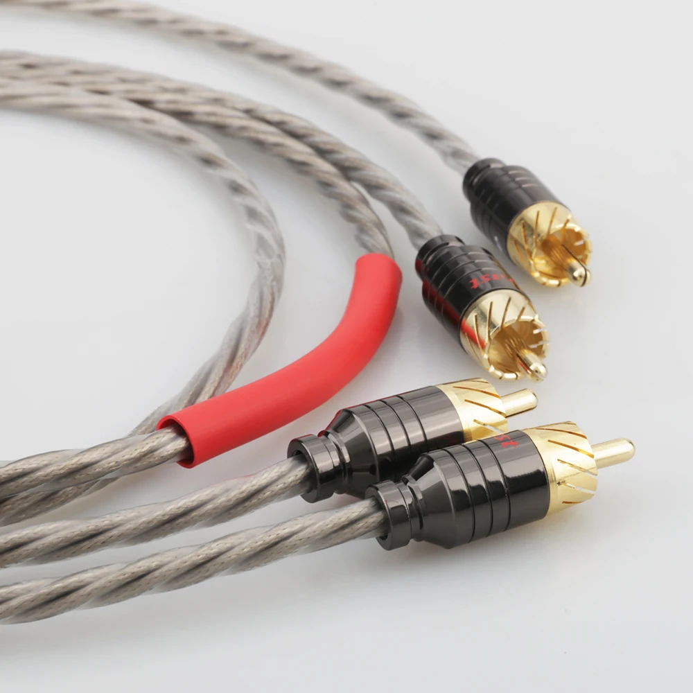 High Quality HI-End Odin Silver Plated RCA Interconnect Cable RCA to RCA Audio Cable Analogue Cable phono Cable For CD AMP