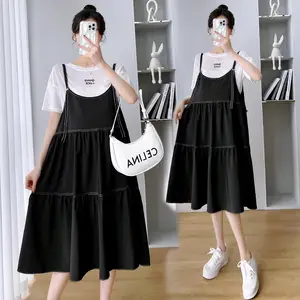 Strap dress with t shirt sales