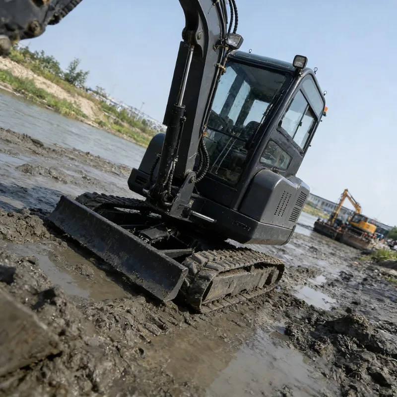 

Strongest 3 Ton Mini Excavator Hydraulic Bagger With Heated Cabin Crawler Digger For Large Scale Construction Operations