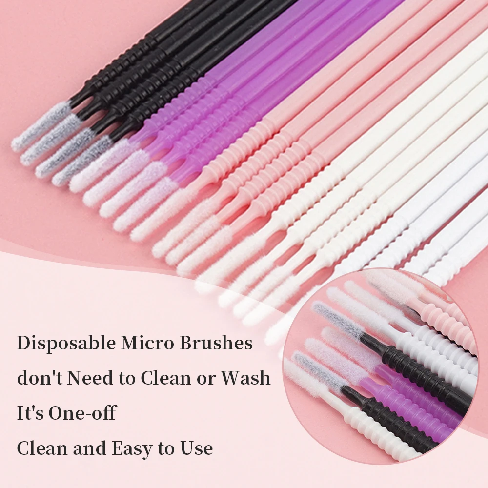 Microbrush Wimper Make-up Borstel Accessoires voor wimperverlenging Lash Supplies Microbrush voor wimpers Wegwerpwimperborstels