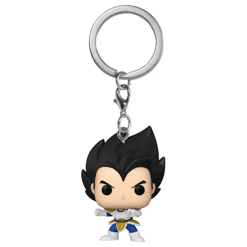 Hot10styles Random One Dragon Ball Z Pocket Keychain Action Figure Goku Gohan Vegeta Piccolo Cell Frieza Collection Model Gift