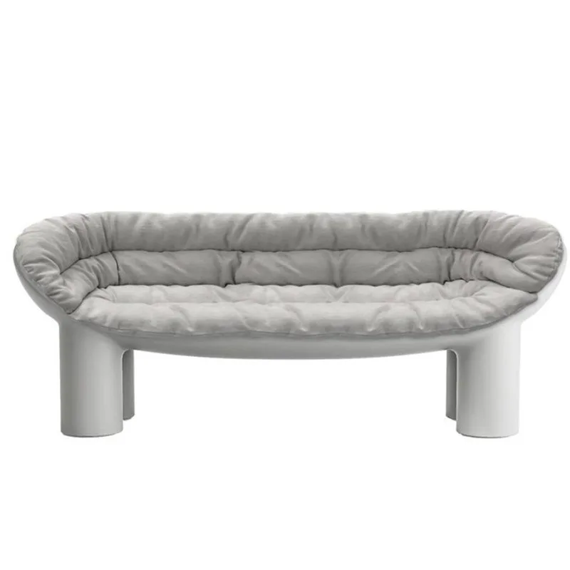 Bed and Breakfast Wind Elephant Leg Three-person Sofa Designer Backrest Double Modern Simple Sofa Chair