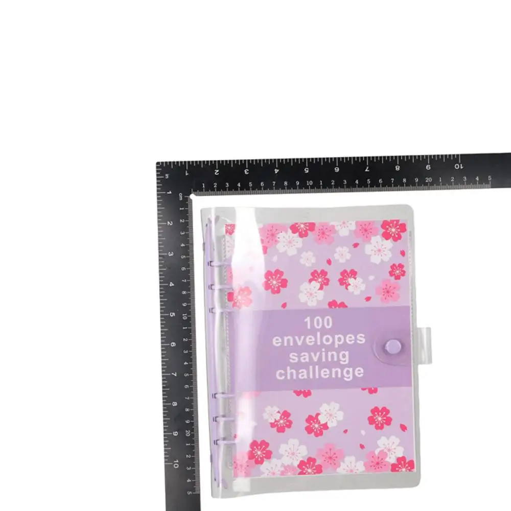 Financial Management 100 Envelope Savings Challenge 100 Envelope Money Saving 100 Envelope Challenge Binder Cherry Blossom PU