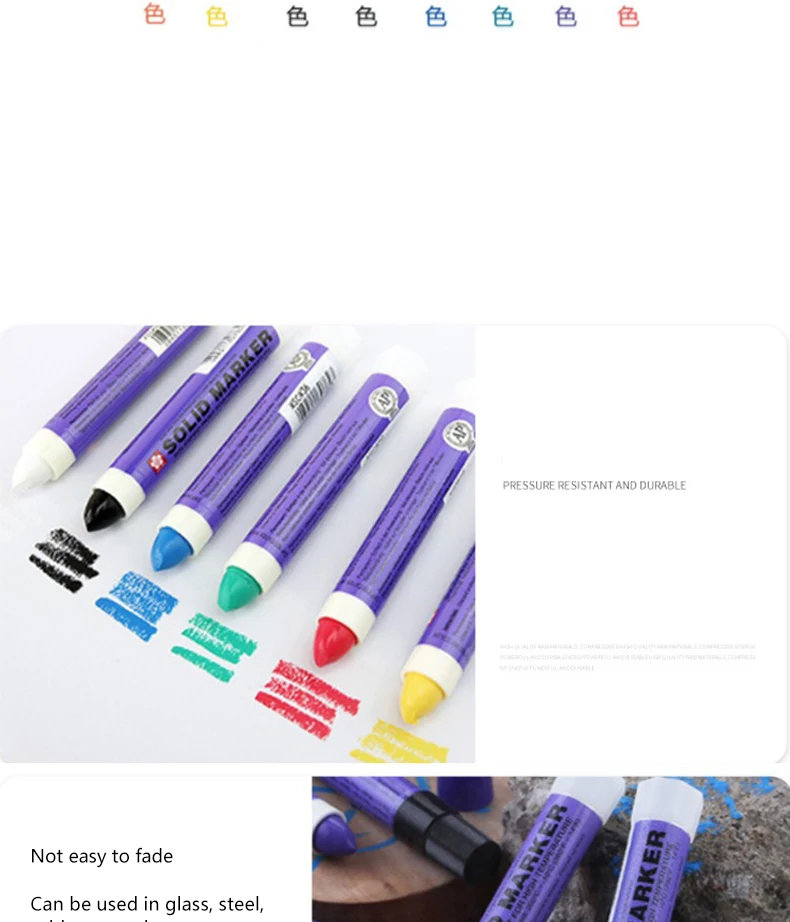 1 Stück Sakura Solid Paint Pen XSC, dauerhaft nicht verblassend, für Ingenieurwesen, Holz, Metall, Reifenmarkierung, mehrfarbig, Industriebedarf – Detail 3