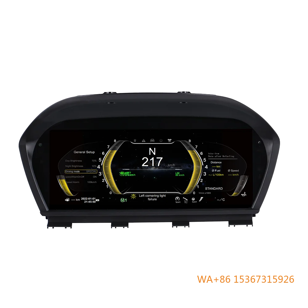 

Multimedia Dashboard Speed Meter Screen 12.3'' Digital Cluster Virtual Cockpit for 3 Series 2005-2012 LCD Instrument Panel