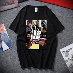 Maglietta estiva da uomo/donna Street Hip Hop Culture Dr Dre Eminem 2 Pac Biggie Top Rapper Print Personality T-shirt Unisex Top Tees