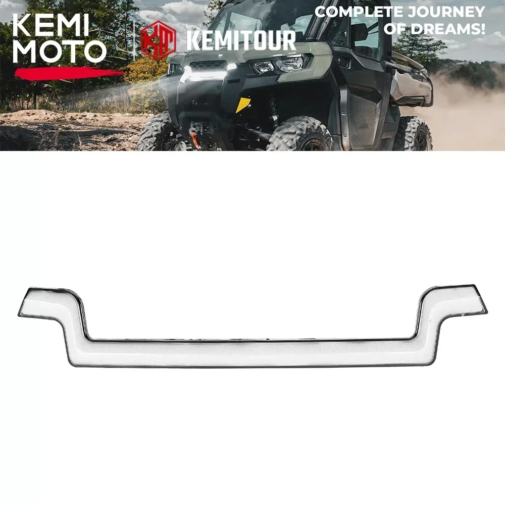 KEMIMOTO UTV Grille Vehicle Headlight Front Fang LED Light for Can-Am Defender HD5 HD8 HD10 HD 5 8 10 Max 2016-2019