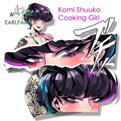 EARLFAMILY-Autocollant de voiture Komi Shouko Fanart, tatouage, dessin animé, graffiti, fille de cuisine, croquis Waifu, JDM