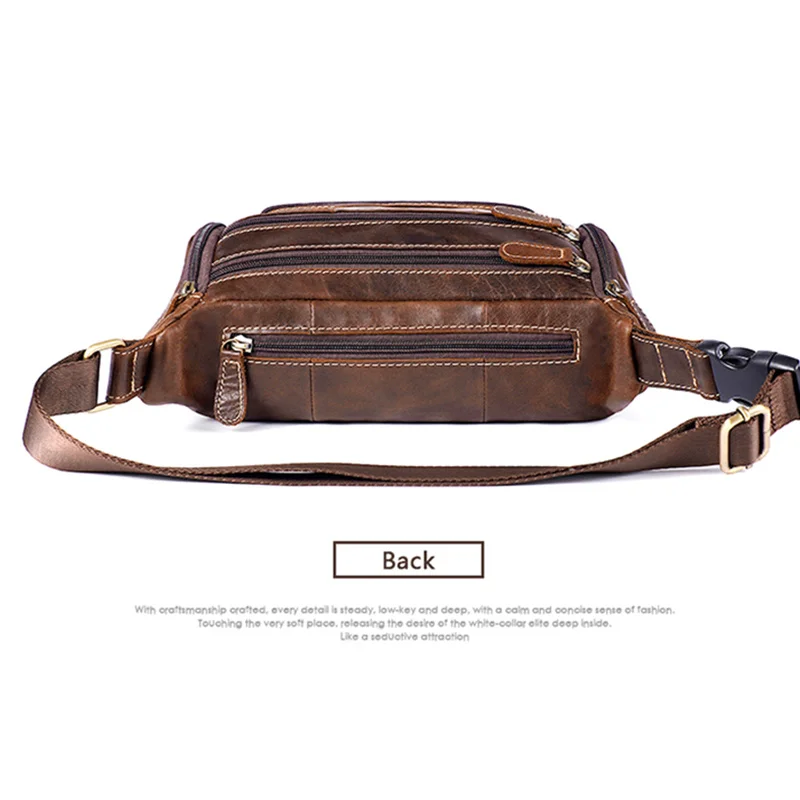 Belt Bags Men's Waist Purse Leather For Small Man Pouch Pack