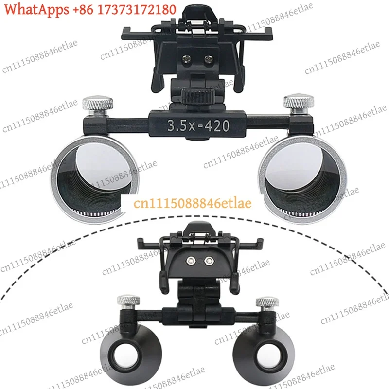 k3 2.5x/3.5x Binocular Magnifier Loupes for Glasses Clip - Professional Optical Lens Magnifying Glasses
