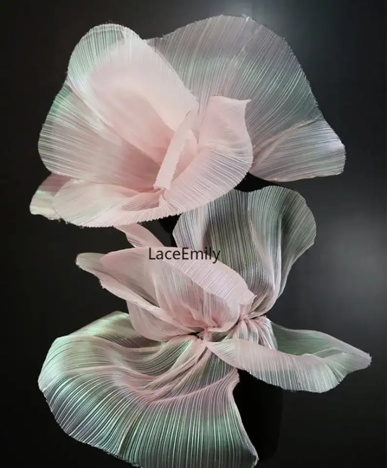 

10 Colors Pleated organza fabric Symphony Ruffled organza Fabric for Girl Dress Tutu Dress Wedding Dress Bridal dress,