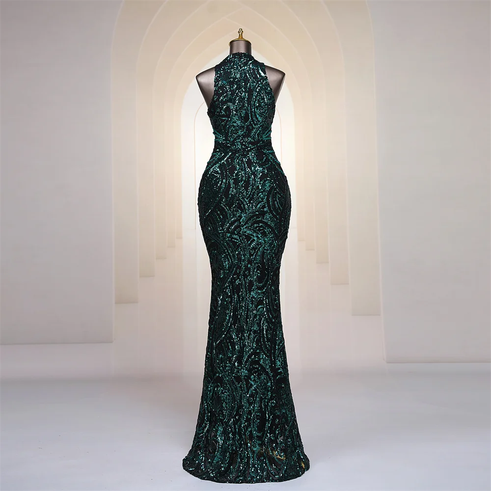 Sexy waist green color mermaid Evening dresses prom dresses vestidos de fiesta robe de soiree de mariage party dresses