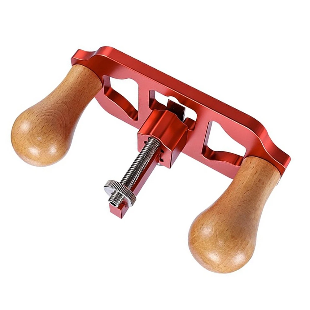 1Pc Red Aluminum Alloy Woodworking Router Plane Adjustable Depth For Tenon Trimming Groove Slotting Clean Up Hand Tool