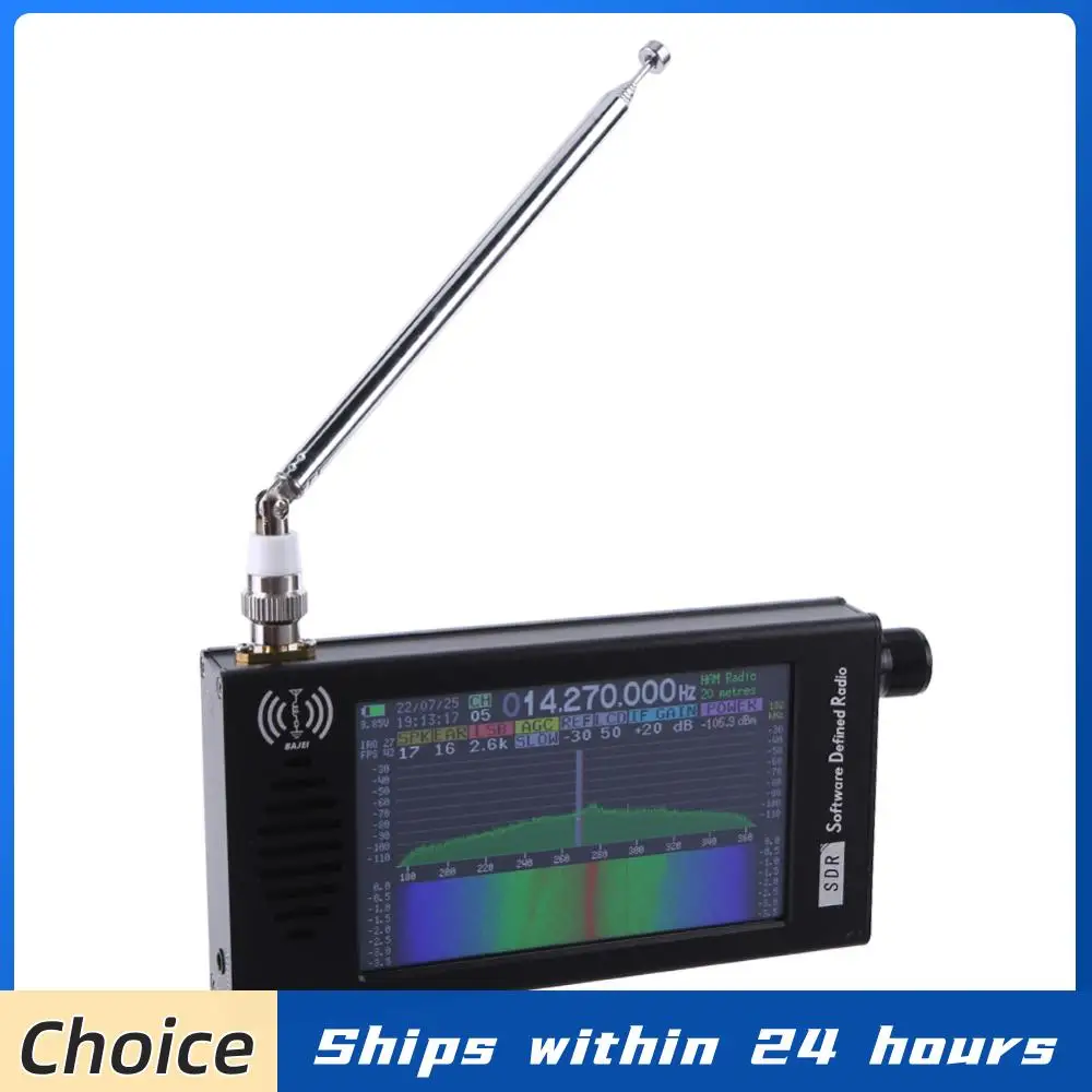 

Портативный радиоприемник DSP SDR из алюминиевого сплава с MP3-плеером, разъемом для антенны и функцией перезарядки, для гаража, вечеринок и рынка
