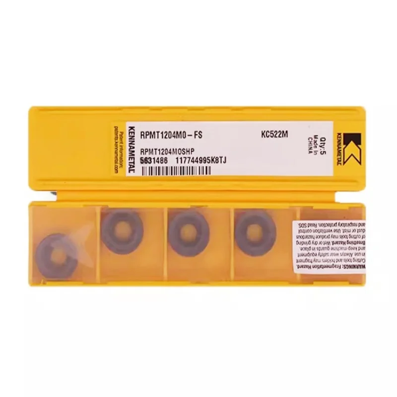 KENNAMETAL RPMW1003MO-FS KC522M/RPMT1204MO-FS KC522M CNC turning tool blade carbide inserts 10PCS