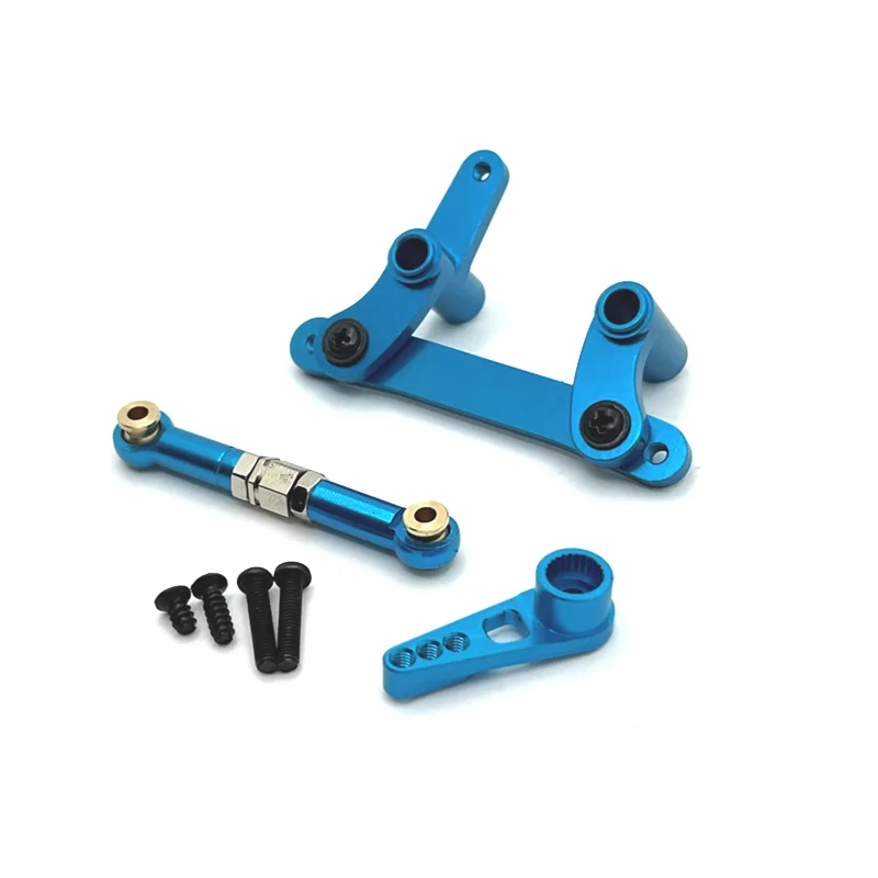 Conjunto de componentes de direção de atualização de metal, peças de carro rc adequadas para scy 1/16 série completa jjrc c8805, acessórios de carro de controle remoto